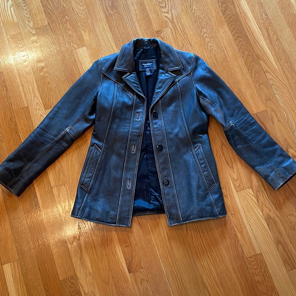 Genuine Leather Jacket from American Eagle